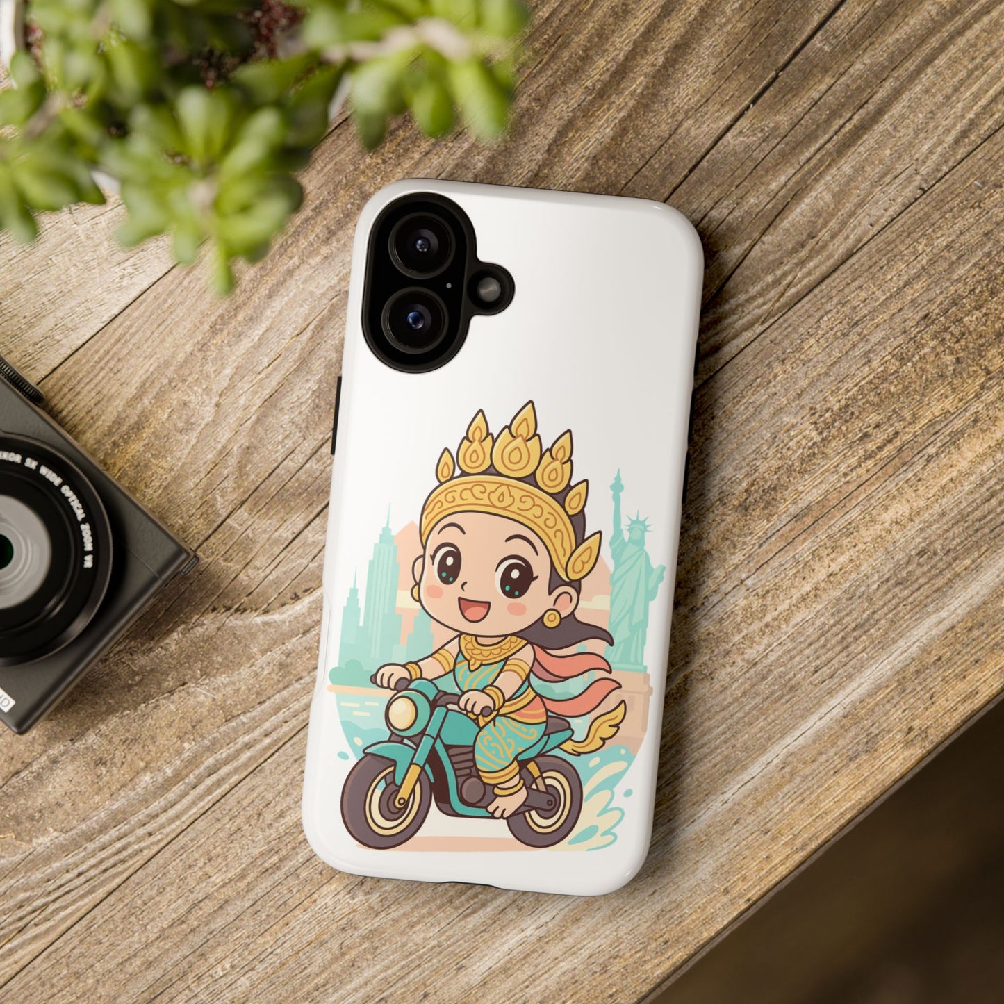 Chibi Apsara's NYC Adventure Case | Birthday Gift, Smartphone Protector, Cartoon Art, Fun Accessories, Tough Cases