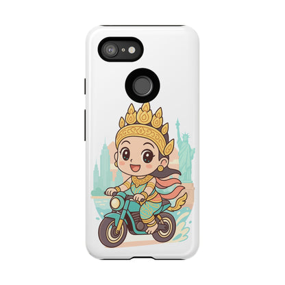 Chibi Apsara's NYC Adventure Case | Birthday Gift, Smartphone Protector, Cartoon Art, Fun Accessories, Tough Cases