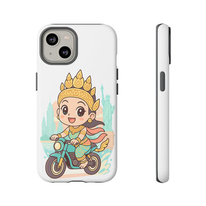 Chibi Apsara's NYC Adventure Case | Birthday Gift, Smartphone Protector, Cartoon Art, Fun Accessories, Tough Cases