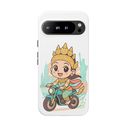 Chibi Apsara's NYC Adventure Case | Birthday Gift, Smartphone Protector, Cartoon Art, Fun Accessories, Tough Cases