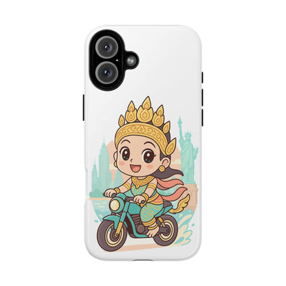 Chibi Apsara's NYC Adventure Case | Birthday Gift, Smartphone Protector, Cartoon Art, Fun Accessories, Tough Cases