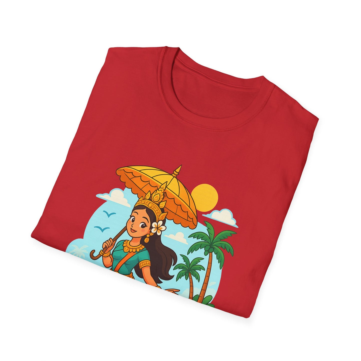 Beach Vibes T-Shirt with Sunset and Umbrella Graphic, Summer Gift, Travel Tee, Ocean Lover Shirt, Casual Everyday Wear