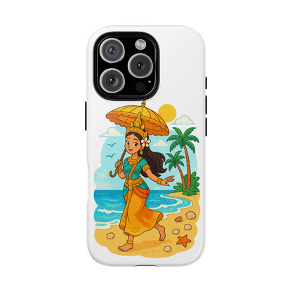 Apsara's Shoreline Grace Tough Cases, Phone Case, Protective Cover, Unique Design, Gift for Nature Lovers, Coastal Art Decor