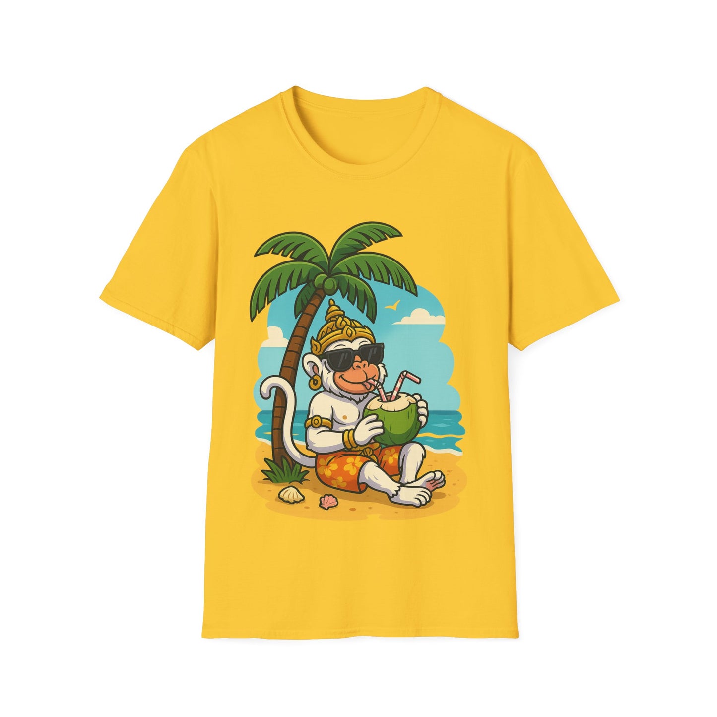 Hanuman Suns Out Guns Out Unisex Tee, Graphic Shirt, Hindu Monkey God Top, Yoga Clothing, Workout Apparel