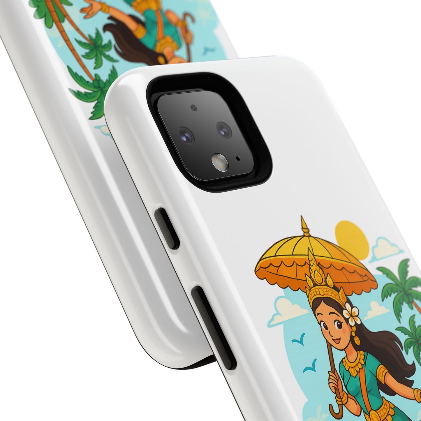 Apsara's Shoreline Grace Tough Cases, Phone Case, Protective Cover, Unique Design, Gift for Nature Lovers, Coastal Art Decor