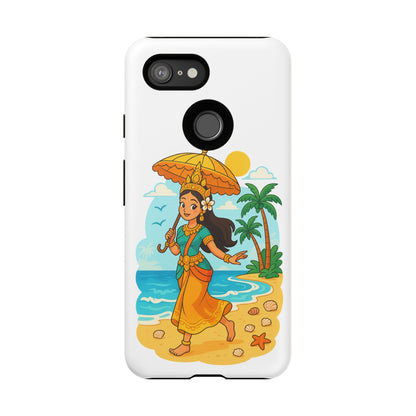 Apsara's Shoreline Grace Tough Cases, Phone Case, Protective Cover, Unique Design, Gift for Nature Lovers, Coastal Art Decor